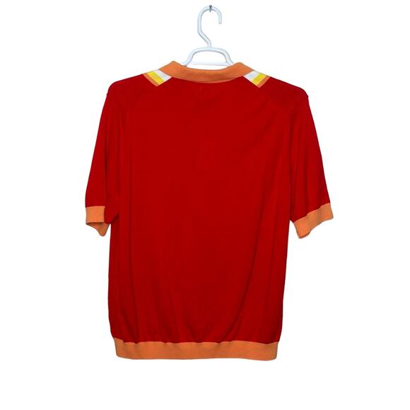 Max ‘n Chester red yellow short sleeves knit polo shirt size XXl - Picture 8 of 11